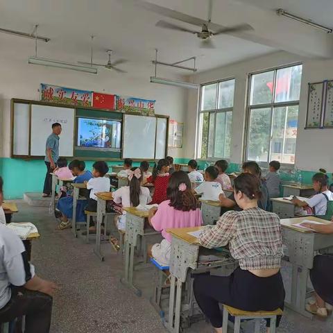 记程楼乡三村小学语文教研活动