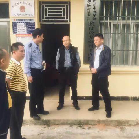 市委副书记、政法委书记杨忠诚一行深入雅星镇暗访督导脱贫攻坚工作
