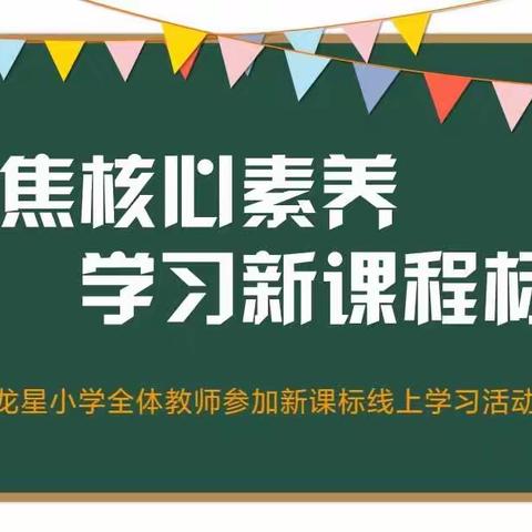 新理念，新征程——城关镇龙星小学2022年义务教育新课标线上学习