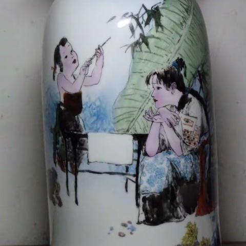 景德镇陶瓷艺术手绘新彩瓷