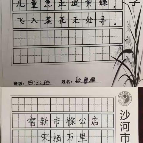 汉字之美，美在书写——快乐四(3)班写字比赛