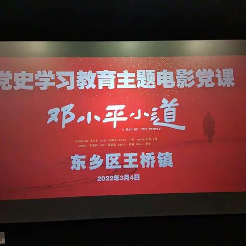 传承红色基因 再现伟人风采——王桥镇党史学习教育主题电影党课