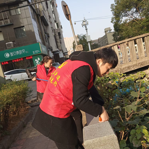 【玉海街道】宾阳门社区开展河道环境整治活动