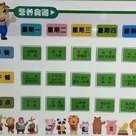 乐都区第四幼儿园食谱星期二（第二周3.7-3.11）