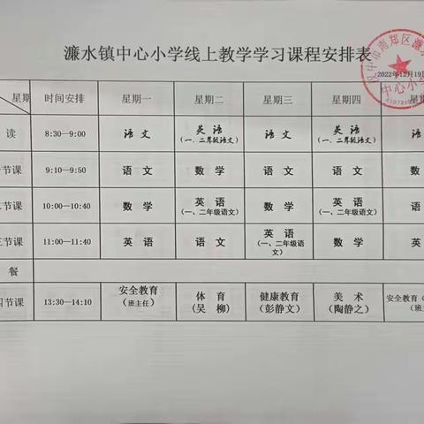 停课不停学，成长不延期——南郑区濂水镇中心小学线上教学纪实