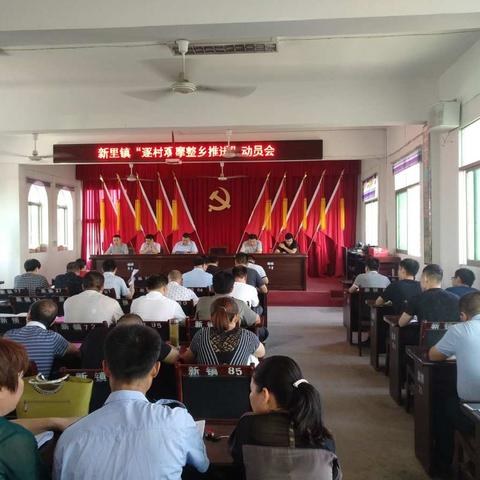 新里镇开展“逐村观摩，整乡推进”活动