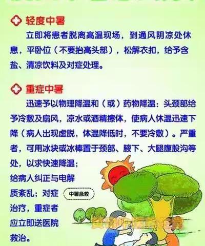 柏鹤中心校防中暑安全小常识
