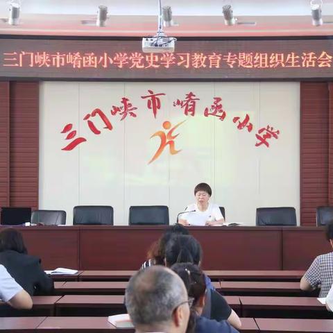 三门峡市崤函小学党支部召开党史学习教育专题组织生活会