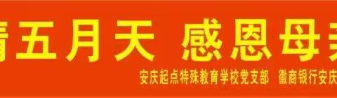 徽商银行安庆扬子江支行党支部前往安庆起点特殊教育学校开展“浓情五月天，感恩母亲节”母亲节主题活动