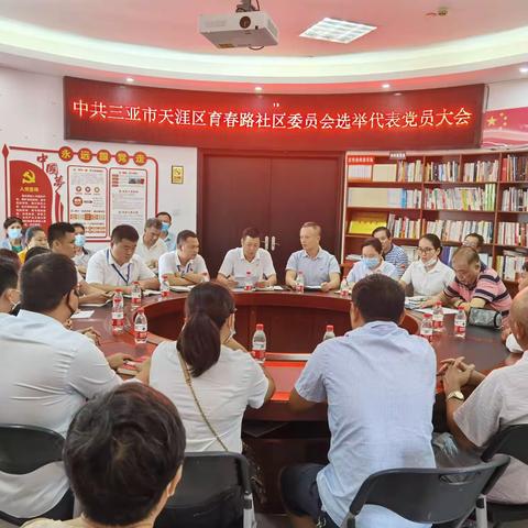 中共三亚市天涯区育春路社区委员会选举代表党员大会