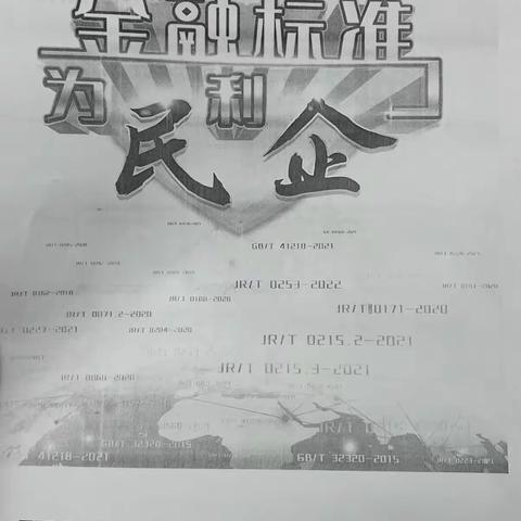 “金融标准 为民利企”