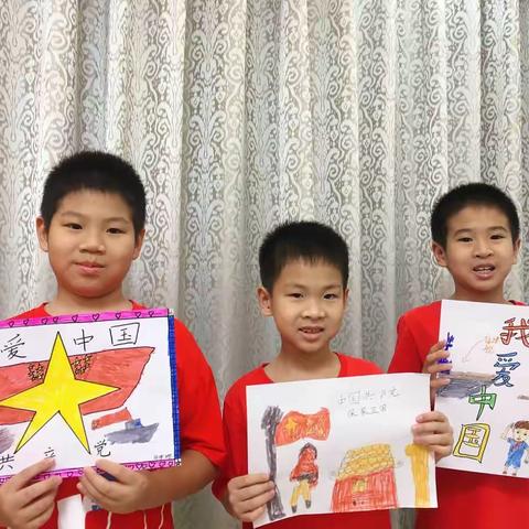 新华社区“童心向党·喜迎二十大”线上绘画活动