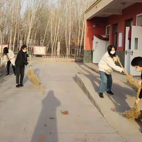 消毒消杀无死角，共筑校园防疫墙——大辛庄小学校园卫生整治