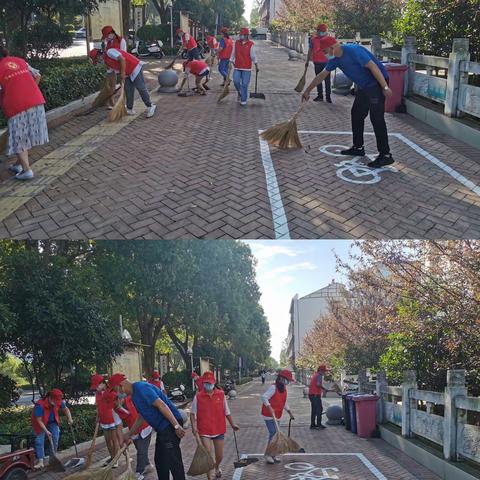 “周末卫生大扫除”木兰乡志愿服务在行动