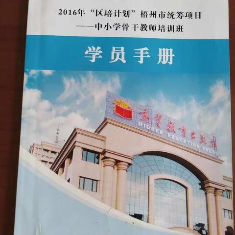 2016年“区培计划梧州市统筹项目——中小学骨干教师”培训班总结