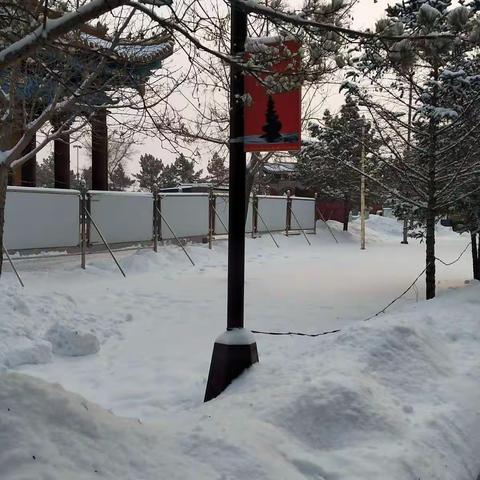 雪中的寺院