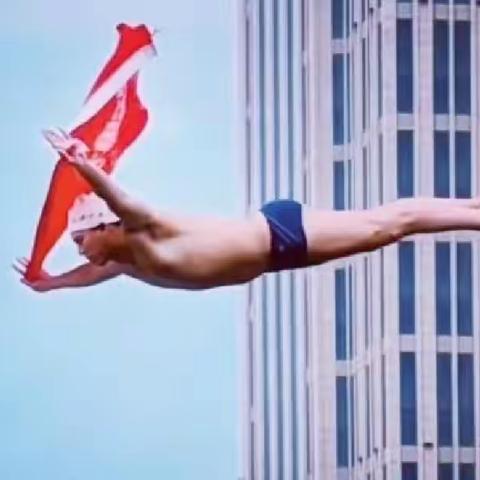 天津跳水大爷    “拜拜了”        狮子林桥