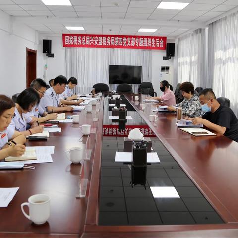 兴安盟税务局第四党支部召开党史学习教育专题组织生活会