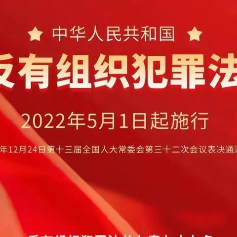 反洗钱宣传——富德产险唐山中支带你一起学习《反有组织犯罪法》