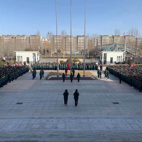 升旗仪式——播种希望，勤奋学习