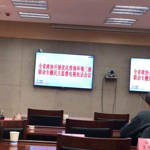 全省政协开展优化营商环境三级联动专题民主监督视频会议