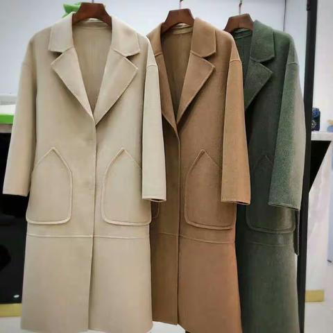 18年最新流行面料，混色 阿尔巴卡 双面羊绒大衣，挑款 S M L XL 一手码！价格美丽，带图选款