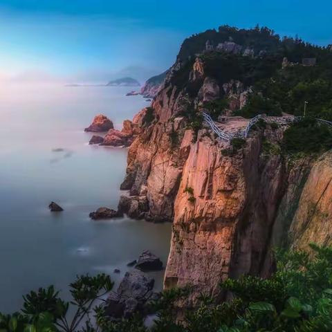 慢门拍摄洞头岛