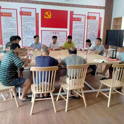 抱龙村下设党支部召开组织生活会