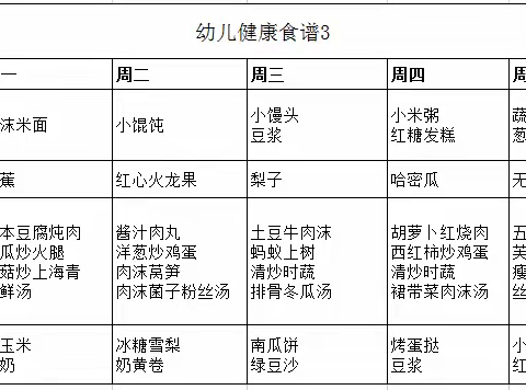 【爱乐•婴婴向上托育早教中心】幼儿健康食谱（2022年9月19日-2022年9月23日）