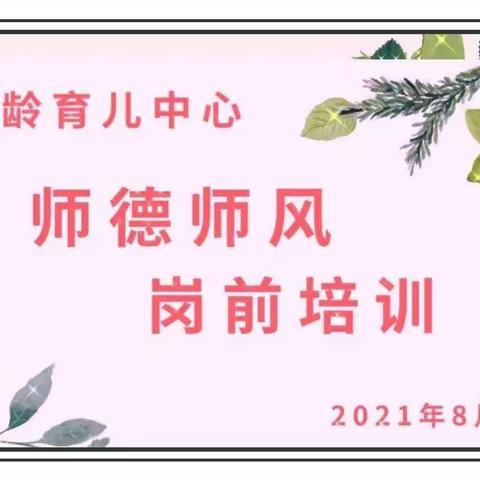 落实十项准则，提升师德修养——宋庆龄育儿中心师德师风岗前培训