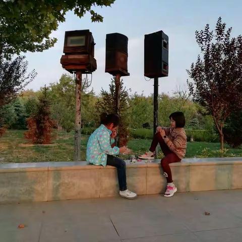 周末练字后北城公园小转