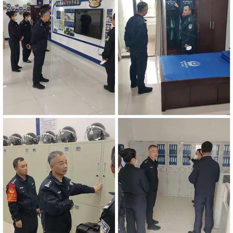 谢汉强教导员带队到红岛派出所参观学习