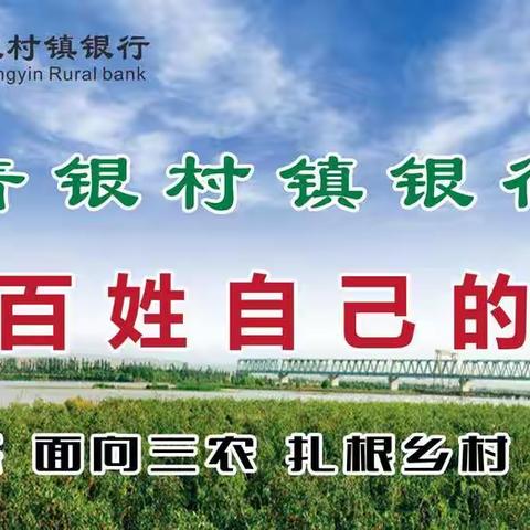 宁夏中宁青银村镇银行组织开展6.14征信宣传活动