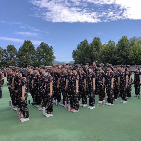 兵魂助学魂，意志强品质—不老屯中学初三军训
