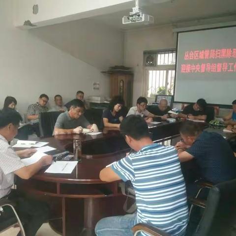 丛台区城管局扫黑除恶专项行动部署会
