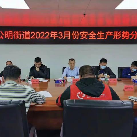 公明街道组织召开3月份安全生产形势分析会