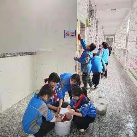 “净”待归来——六寨镇中心小学劳动活动