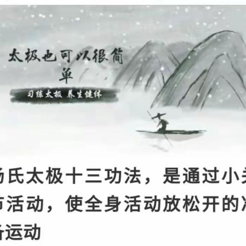 杨氏太极十三功法