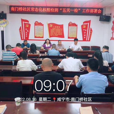 南门桥社区一周工作总结（2022.8.15-2022.8.19）