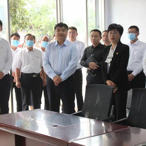 市委常委、政法委书记杜玉枫来我镇检查指导“一中心四平台”建设工作