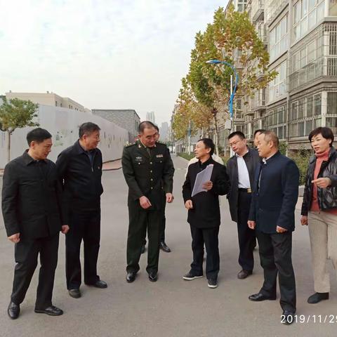 党建引领～智远街道邓家庄迎接历下区人武部、民政局、退役军人事务局到邓家花园检查指导工作