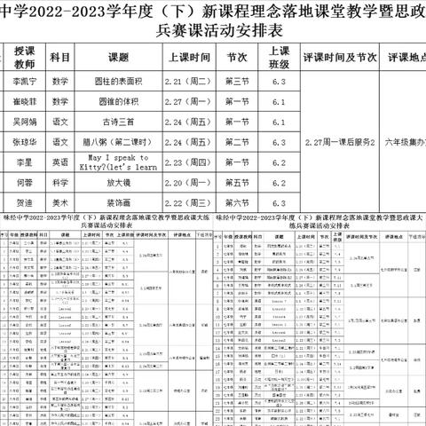 赛教促成长 教学展风采