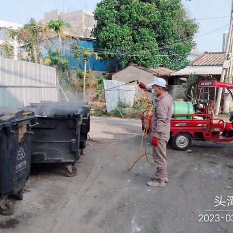 2023年3月9日广州市江氏杀虫有限公司在儋州市辖区开展病媒生物防制施工