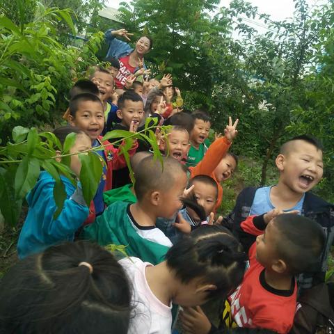 记阿拉善左旗温都尔勒图幼儿园2019年6月21日——雨中游园