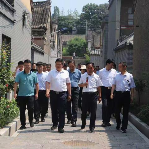 全县第二季度重点工作观摩团莅临大营镇调研指导工作