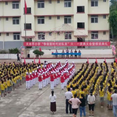 大水平小学2019年六一儿童节“争做新时代好队员”系列活动