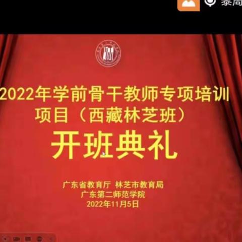 齐聚云端 携手启航——林芝市学前骨干教师赴广二师培训学习活动