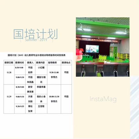 “国培计划（2019）”幼儿教师专业补偿培训——导师指导阶段（市园）