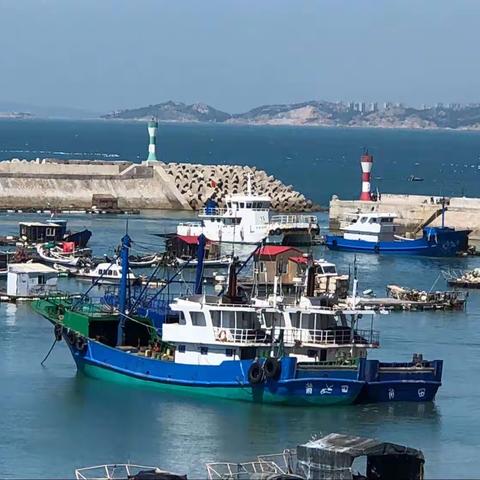 平海妈祖平安港天蓝海蓝风景优美