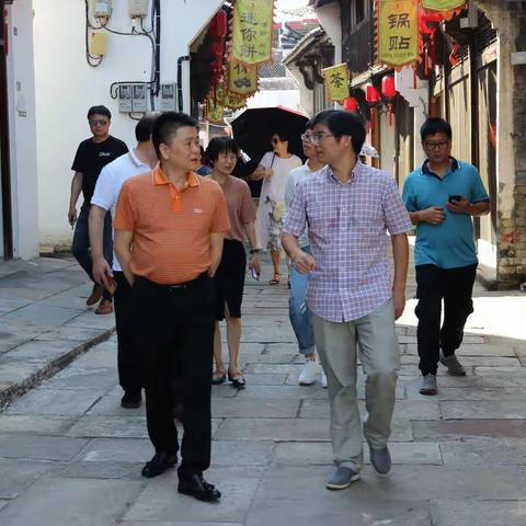 海宁市委常委、统战部部长陆春浩率领考察团到我镇参观考察